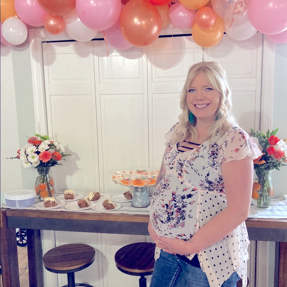 Jessica Simpson Maternity sheer top